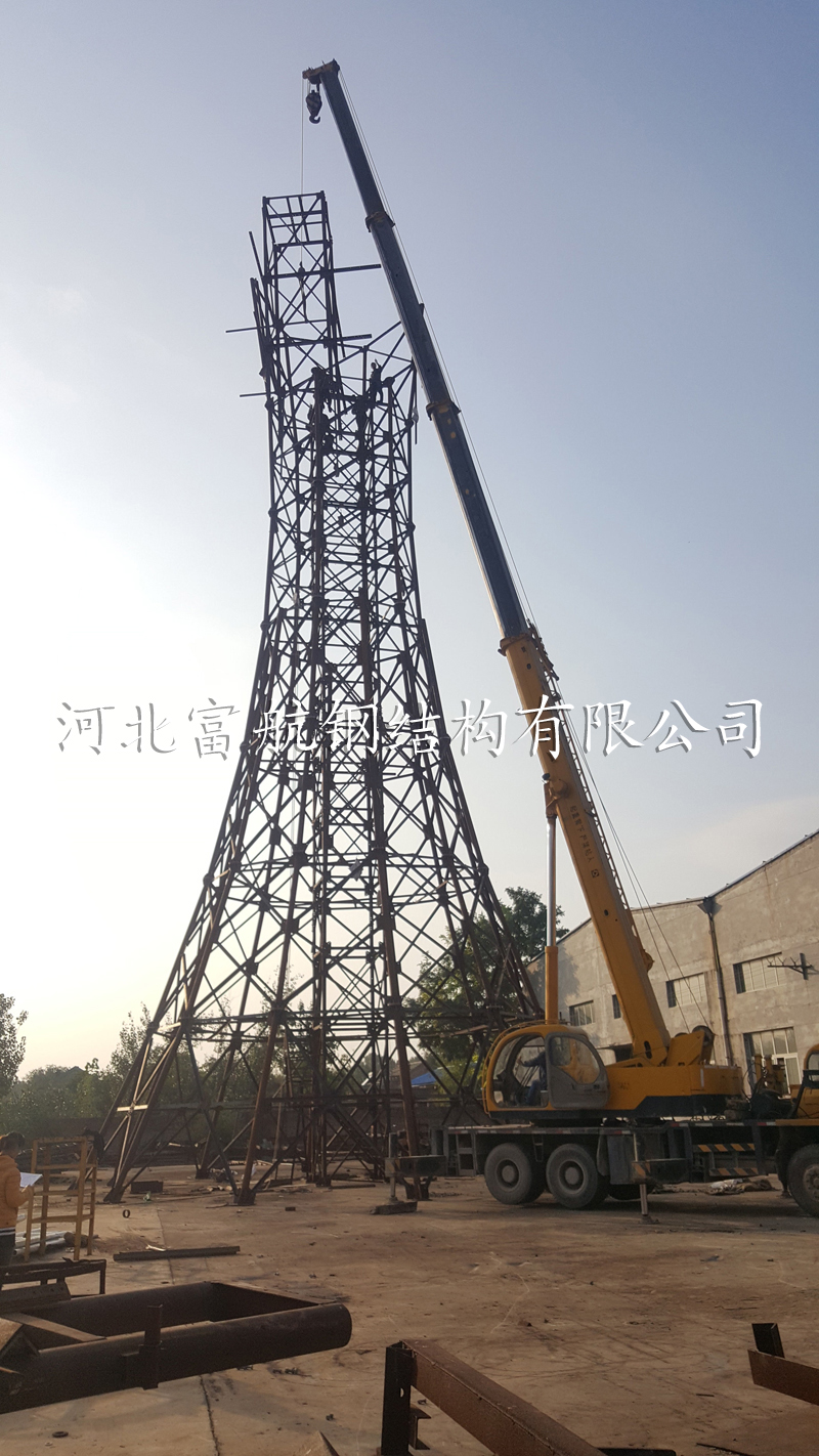 观光塔试组装